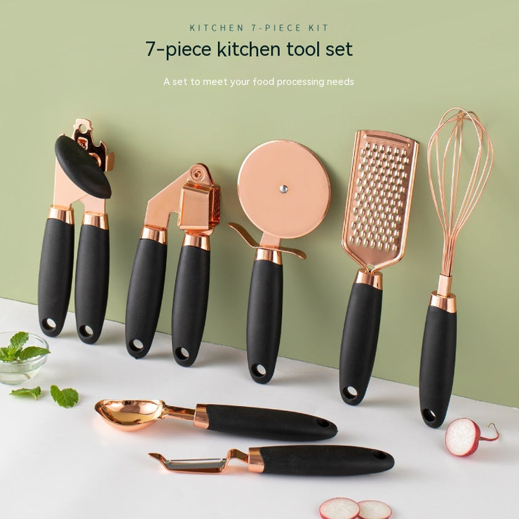 Kitchen Household Peeler Gadget Copper Plating Set