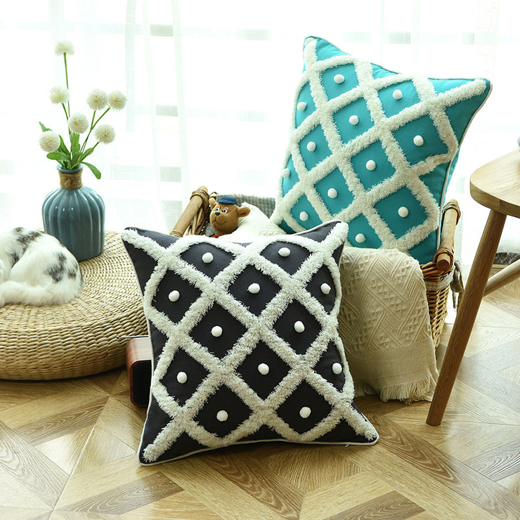 Creative Home Ball Pillow Tufted Moroccan Pillow Elegant Cushion Pillow Case