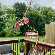 Garden Bird Feeder Supplies Hummingbird Feeder Drinker Suction Cup Easy To Clean Deck Garden Decor Bird Feeders for Wild Birds