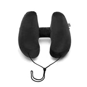 Hooded Travel Pillow H Shaped Inflatable Neck Pillow Folding Lightweight Nap Car Seat Office Airplane Sleeping Cushion Pillows