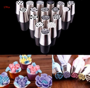 DIY Series Stainless Steel Christmas Decorating Mouth 30 Variety of Cakes Decoration Tools