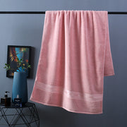 Pure Color Thick Cotton Bath Towel Set Towel Set Increased Pure Cotton Beach Towel Beauty Salon Bath Towel