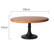 Solid wood tray dessert cake stand