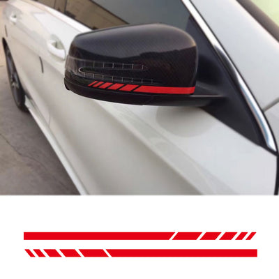 Side Mirror Striped Car Sticker