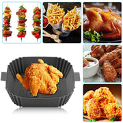 Air Fryer Silicone Pot Basket Liners Non-Stick Safe Oven Baking Tray Accessories